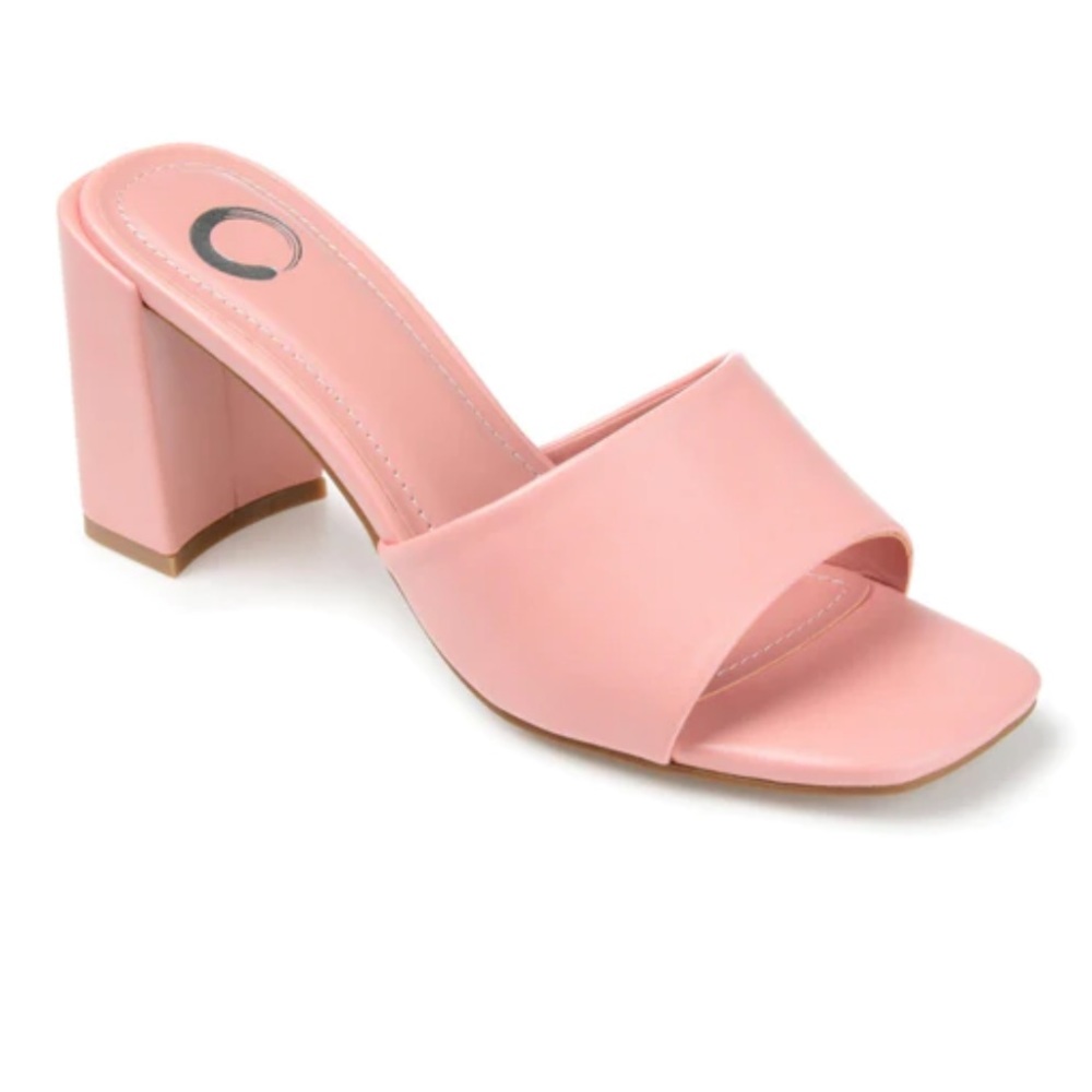 💗Beautiful pink Alisia block heel slip on sandal. Brand new without box, sz 12